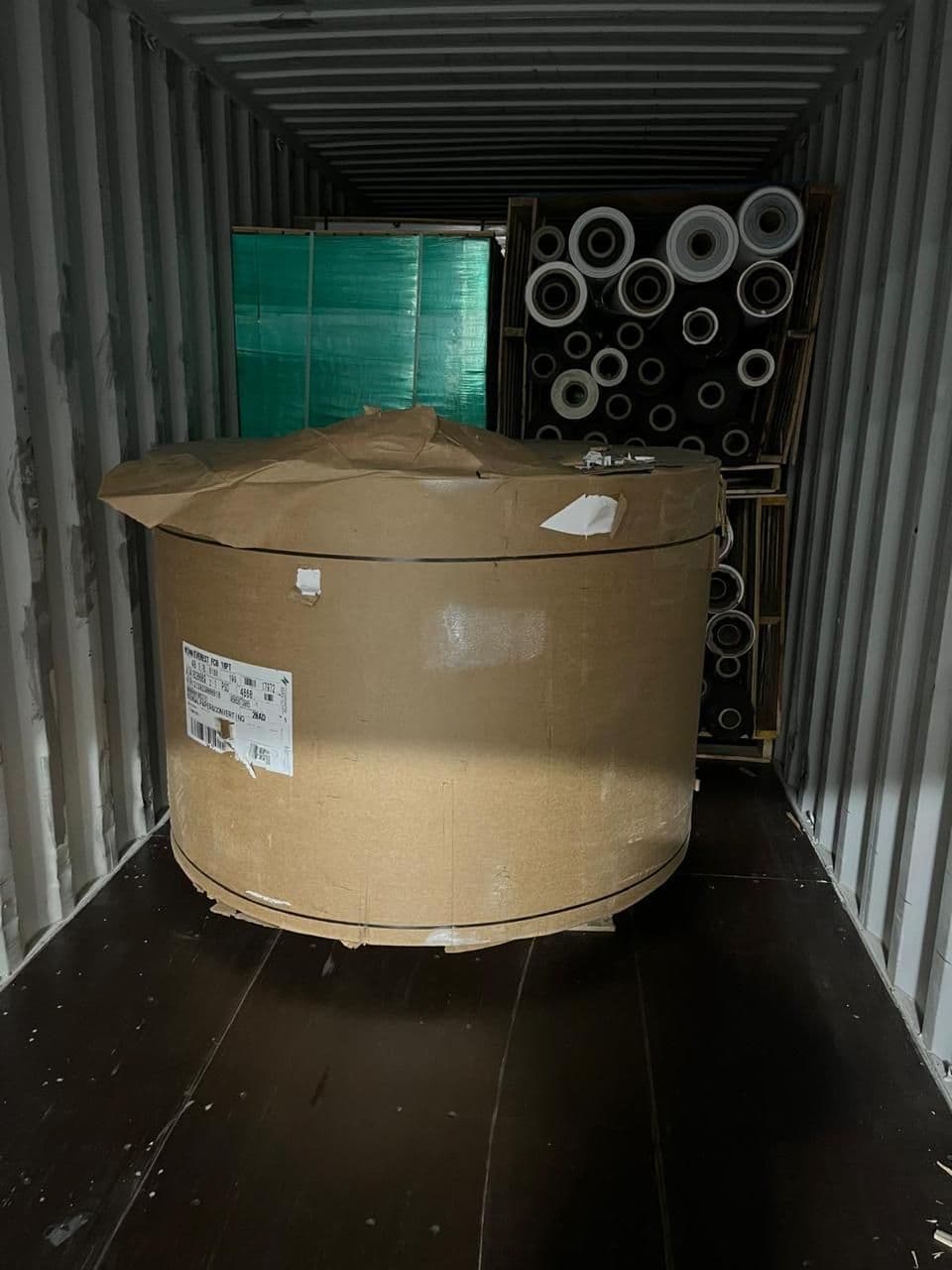 Container load of coated and specialty rolls